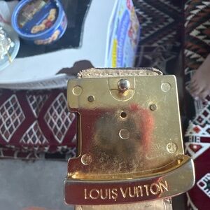 Louis Vuitton Brown Checkered Men's Belt